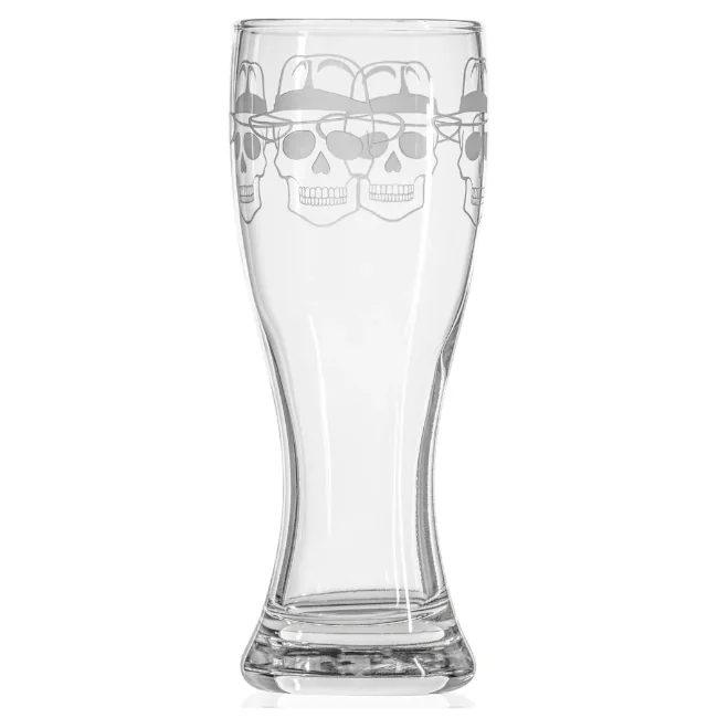 custom laser engraved pilsner beer glasses