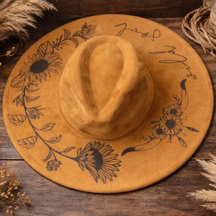customized felt hat